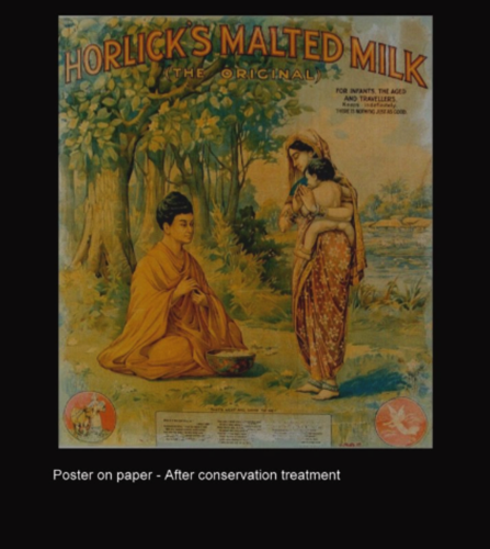 Poster on paper - After conservation Poster on paper - After conservation
